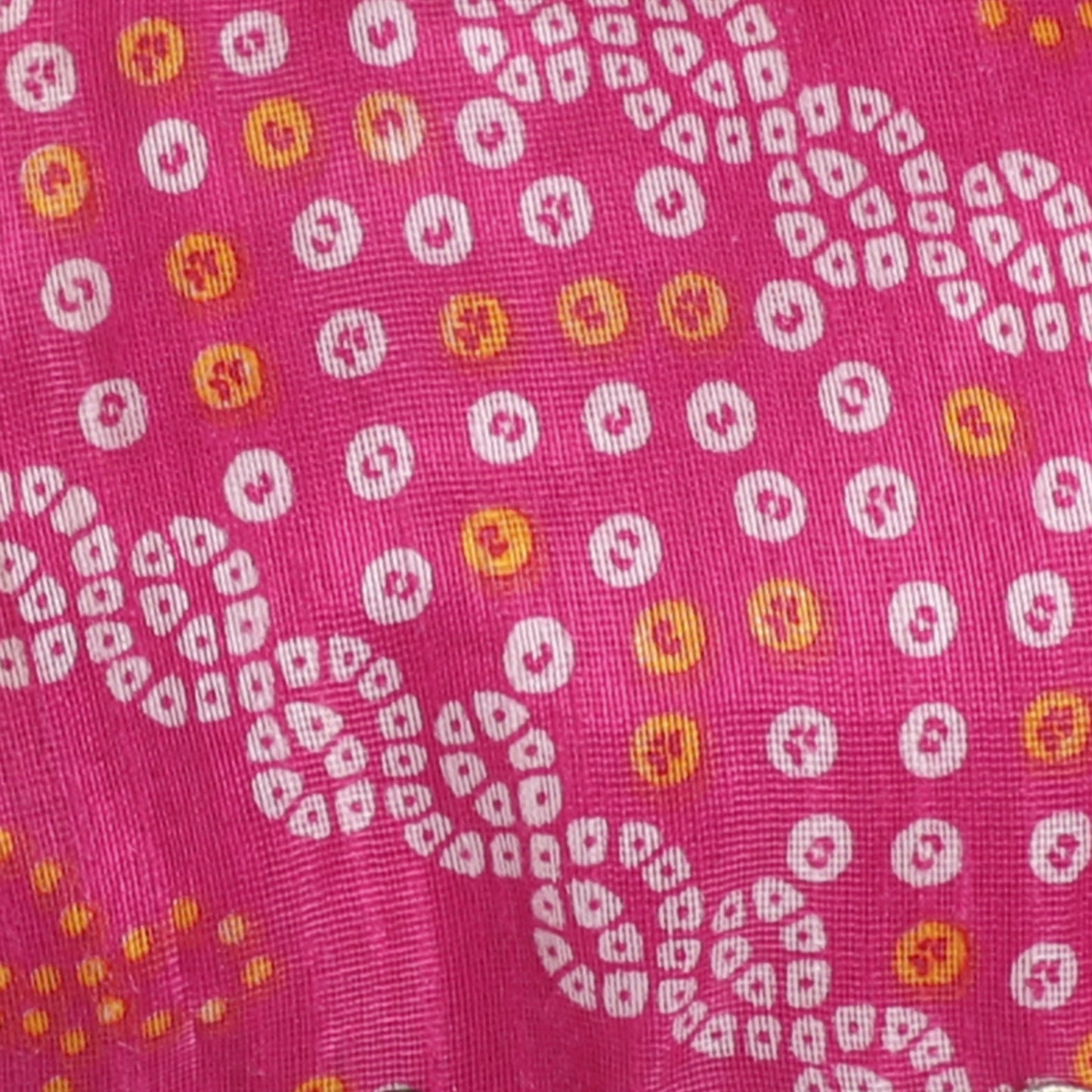 Many Frocks & bandhani sleeveless choli lengha dupatta set - Pink