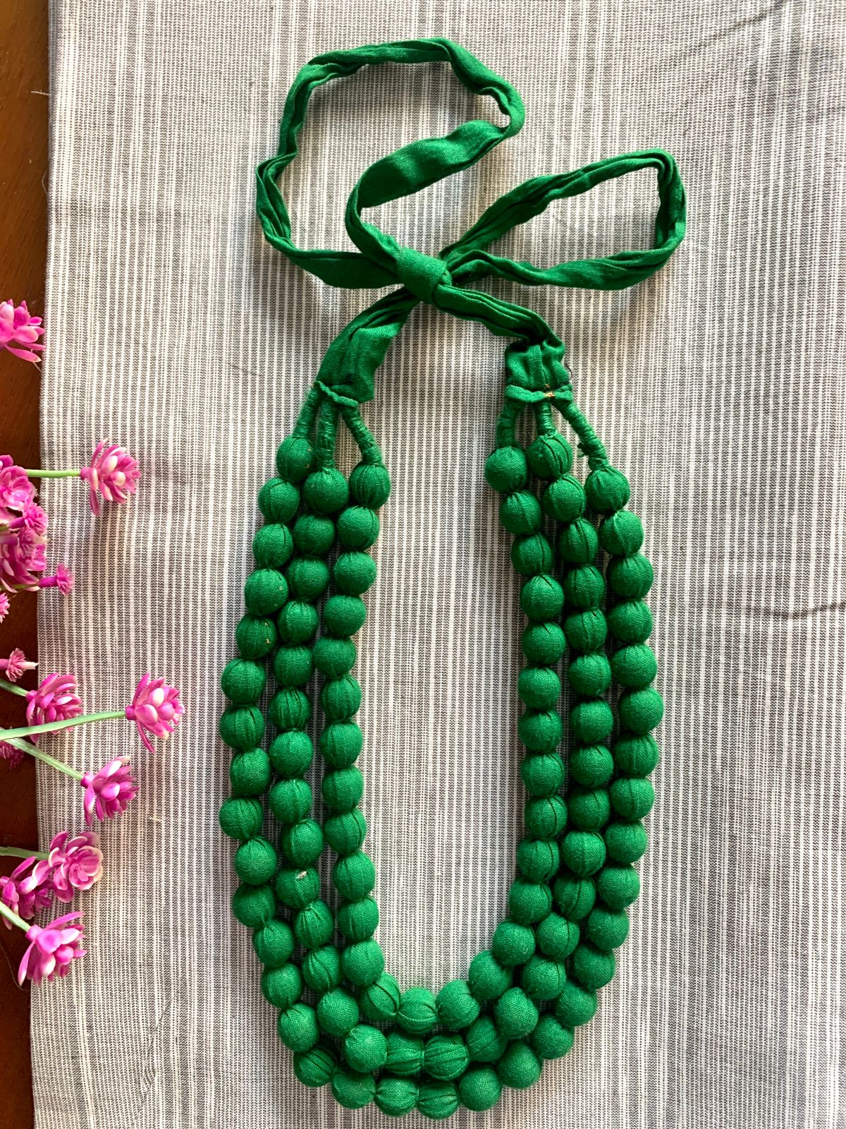 Handmade necklace - Green