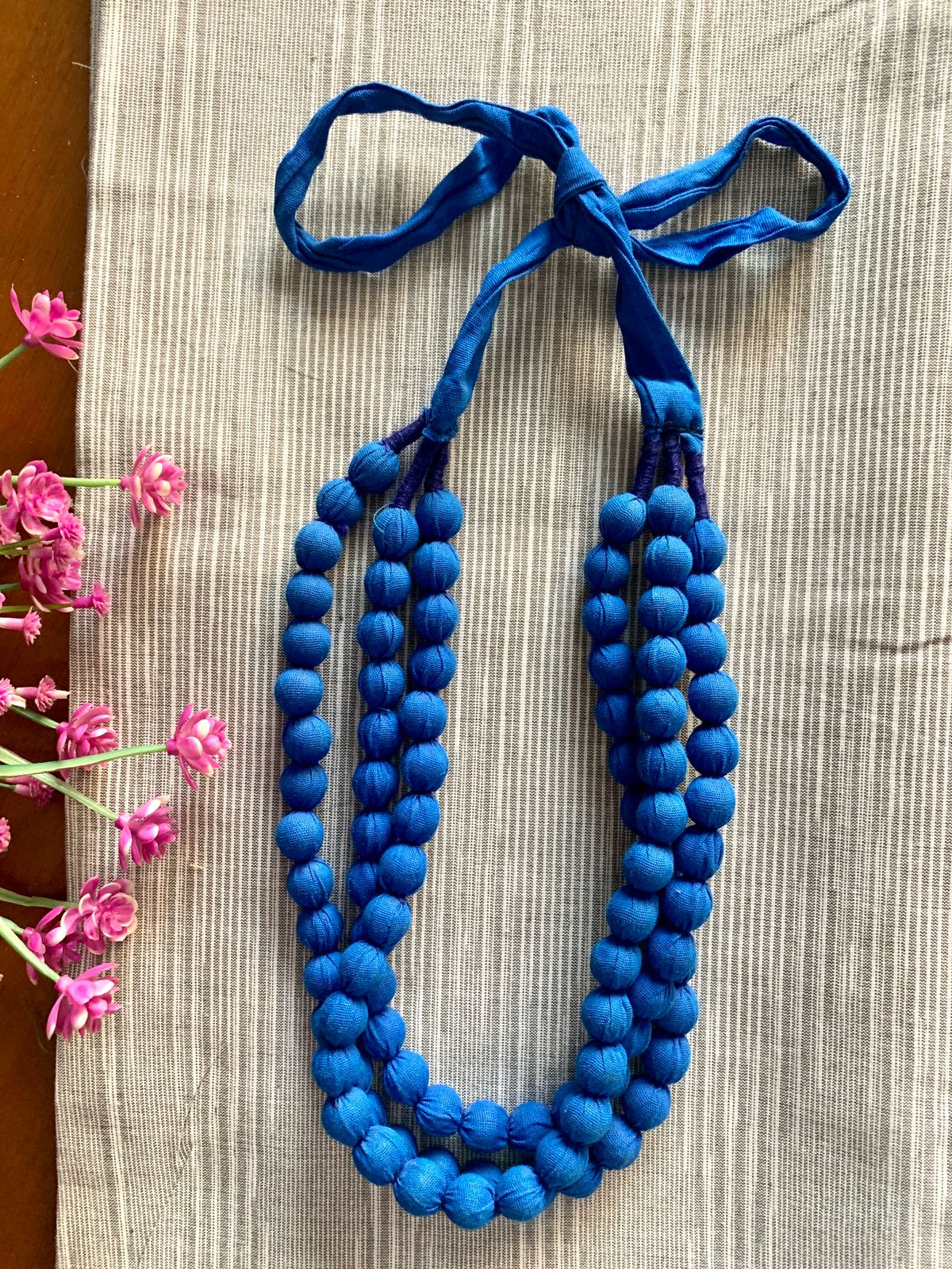 Handmade necklace - Blue