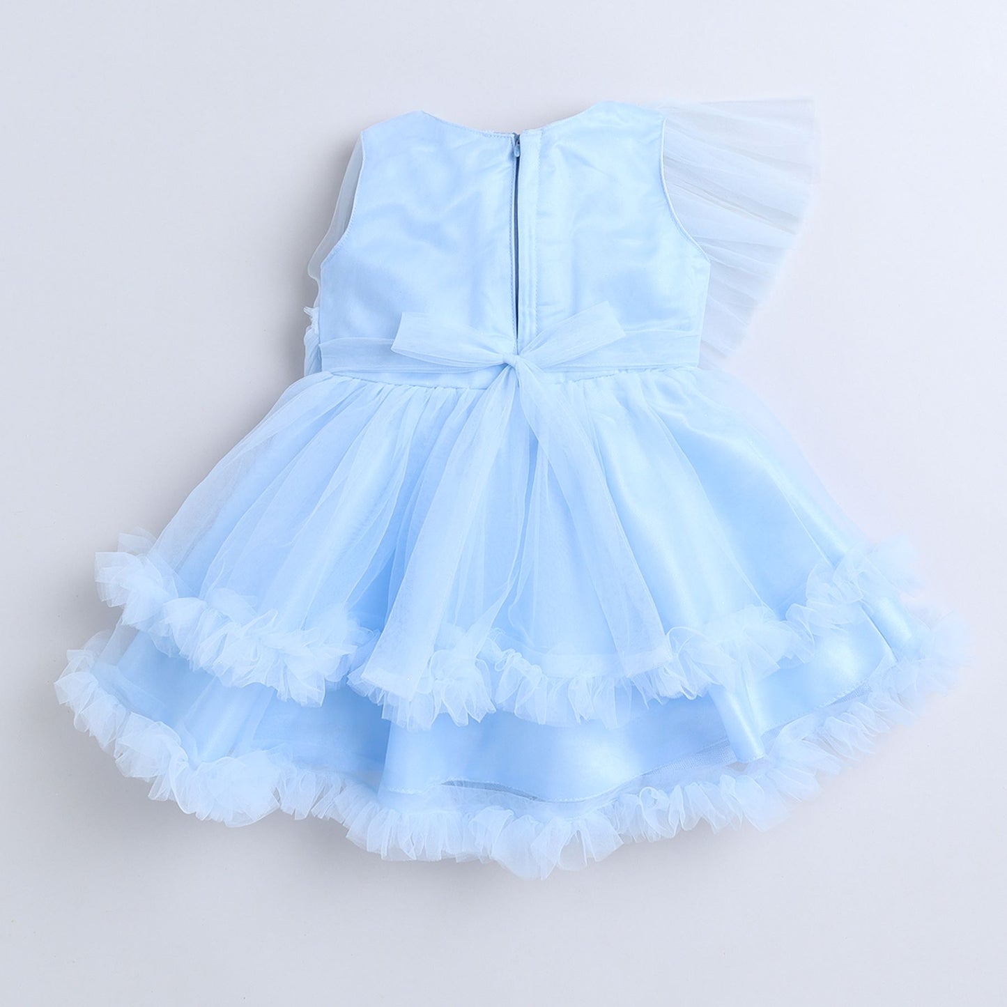 Many Frocks knee length shimmery party dress - Blue