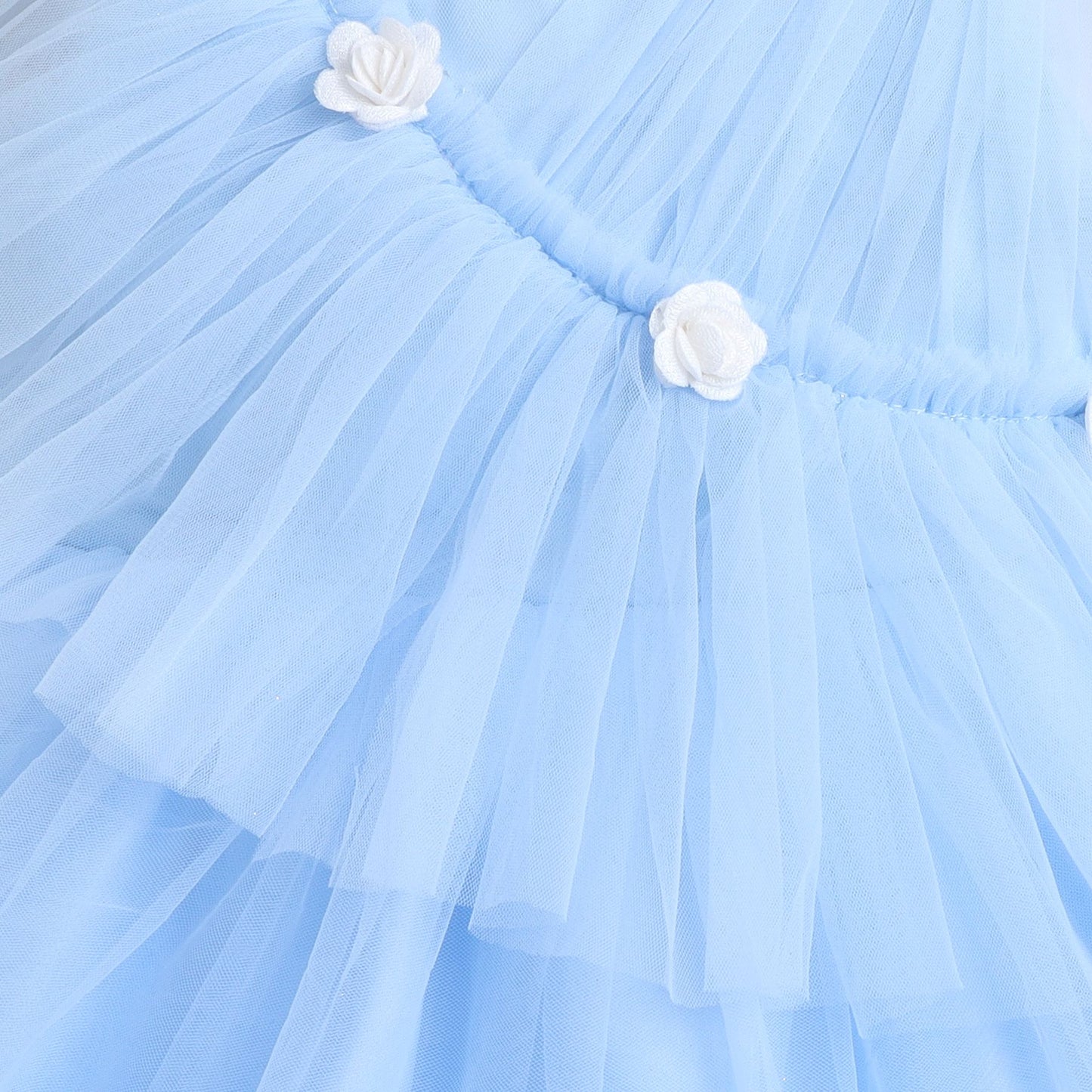 Many Frocks knee length shimmery party dress - Blue