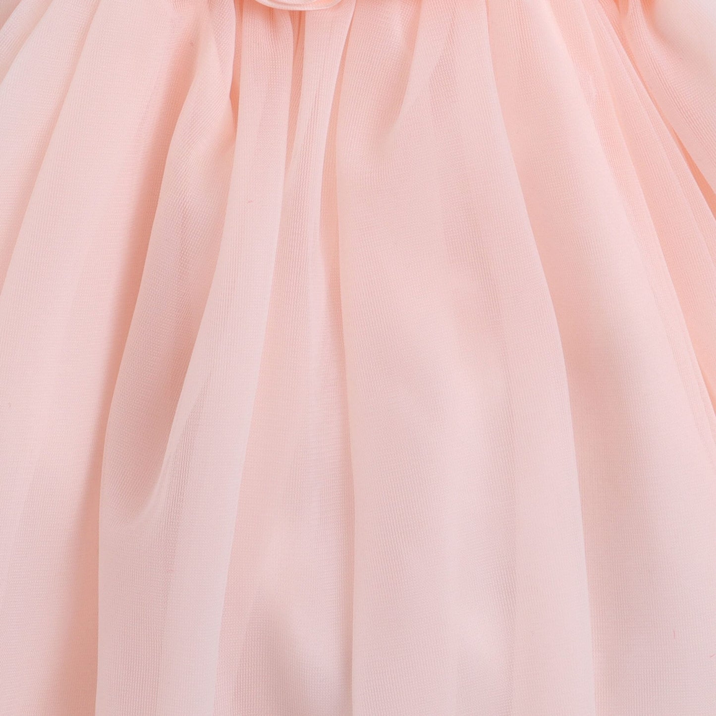 Many Frocks knee length balloon party dress - Peach