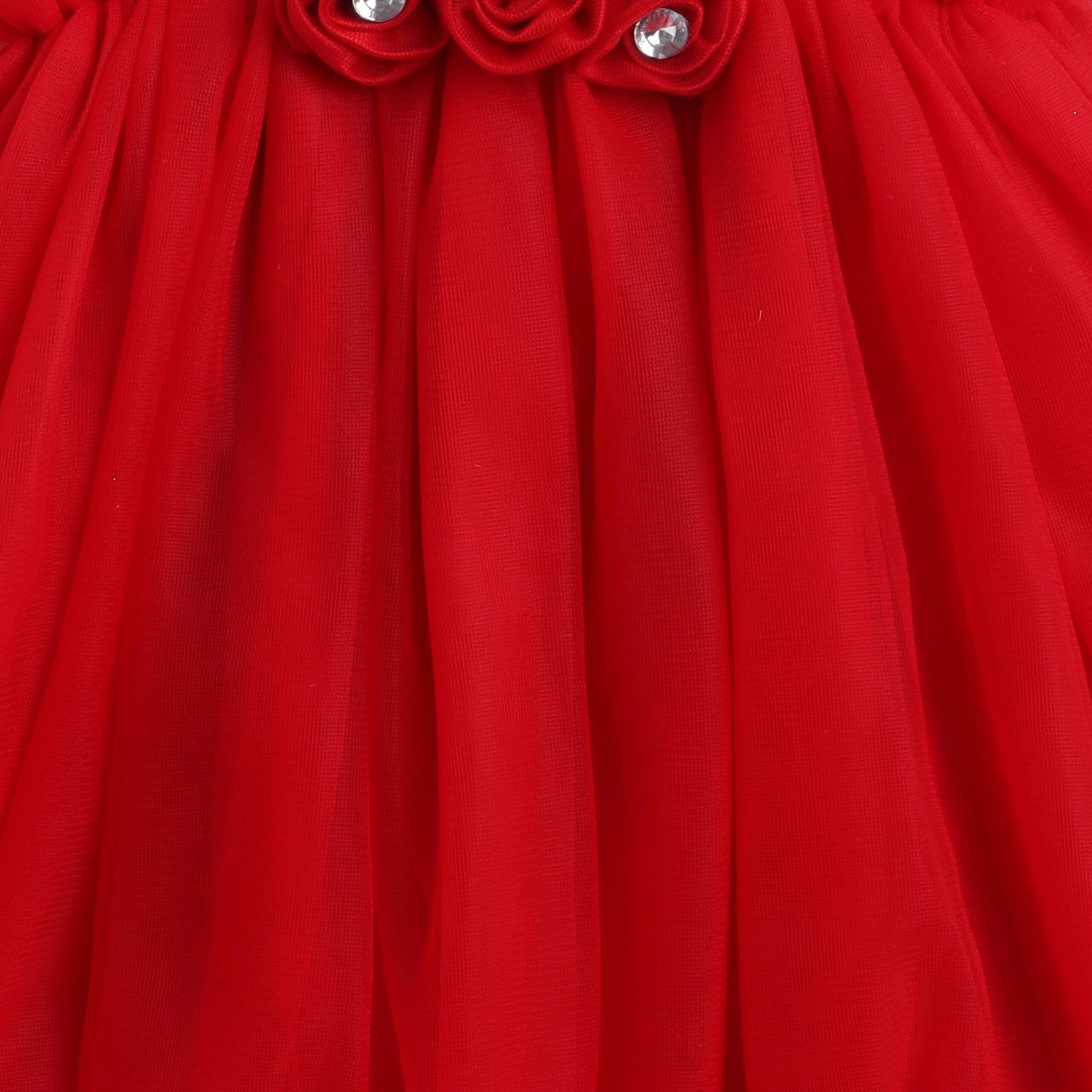 Many Frocks knee length balloon party dress - red