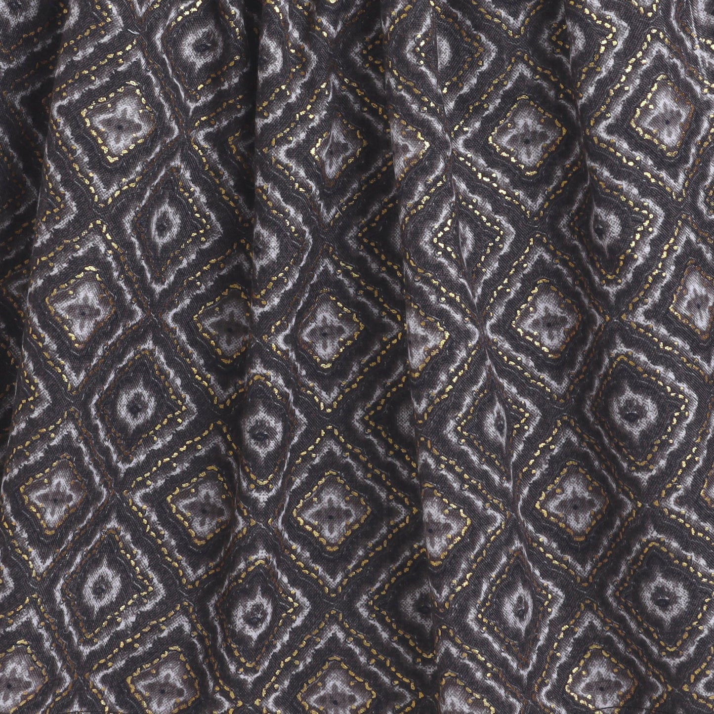 Many Frocks & Girls Printedcholi And Lengha Set - Yellow & Black