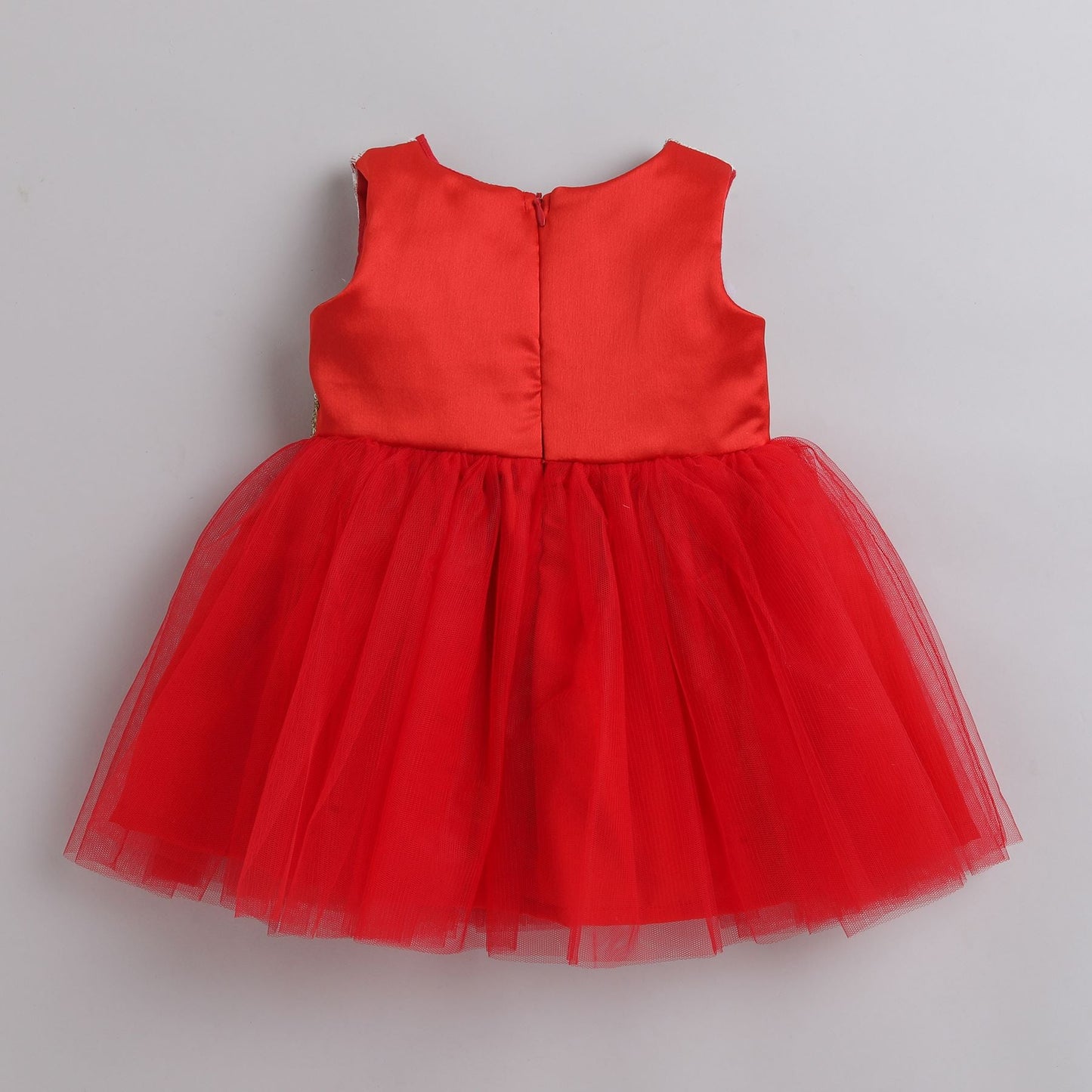 Many Frocks knee length christmas party dress - White & Red