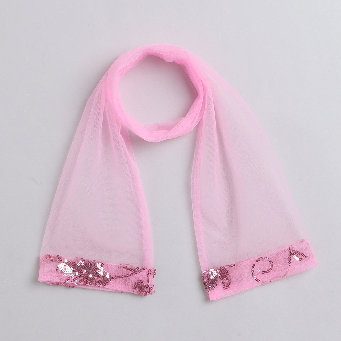 Many Frocks Sequin choli lengha dupatta set - Pink