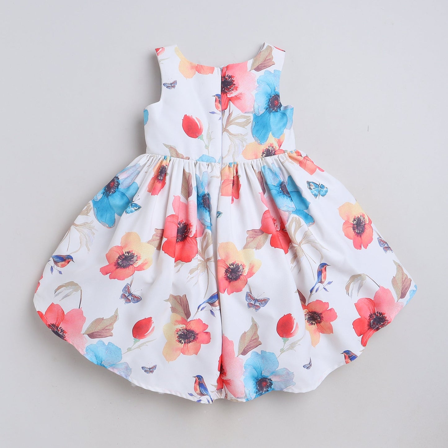 Many Frocks knee length bow embellished high low party dress - White