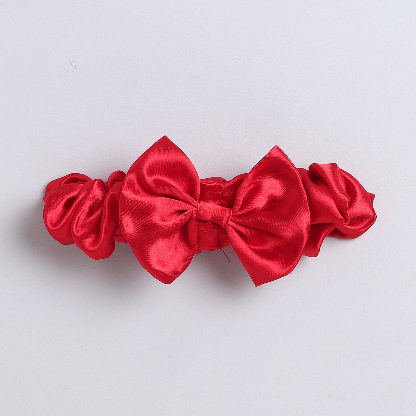 Many Frocks & Net sleeveless big bow embellished baby party dress  mittens  booties and headband gift set - Red & White