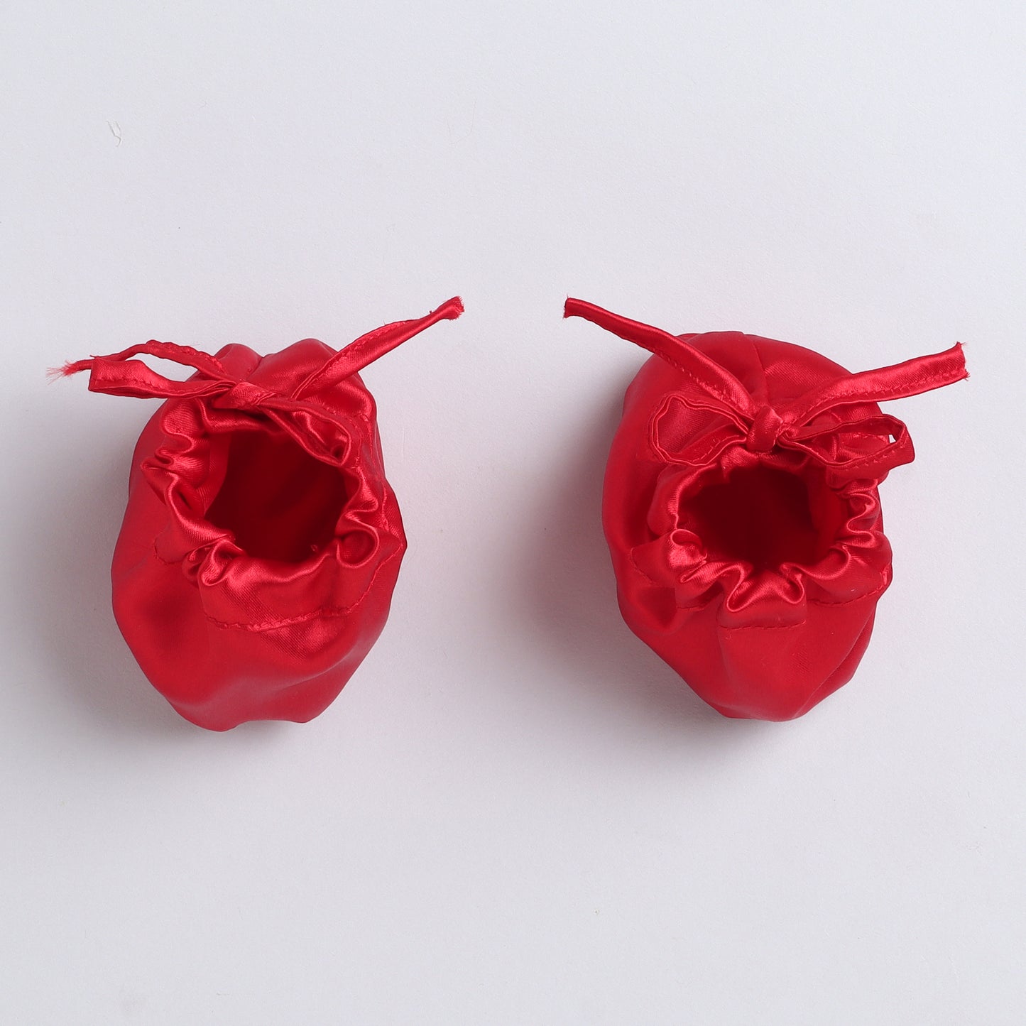 Many Frocks & Net sleeveless big bow embellished baby party dress  mittens  booties and headband gift set - Red & White