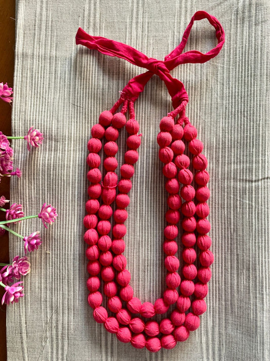 Handmade necklace - Pink