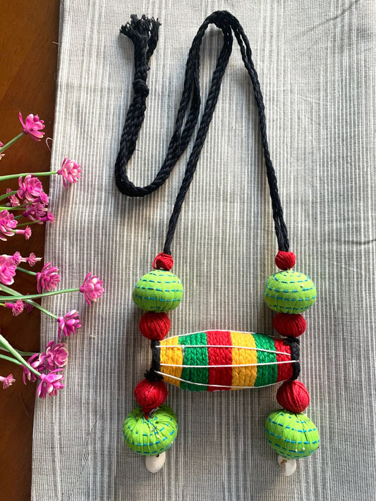 Handmade Neckpiece - Multicolour