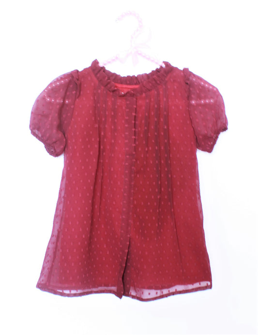 Many frocks & Short Sleeves Self Design Dress - Pink